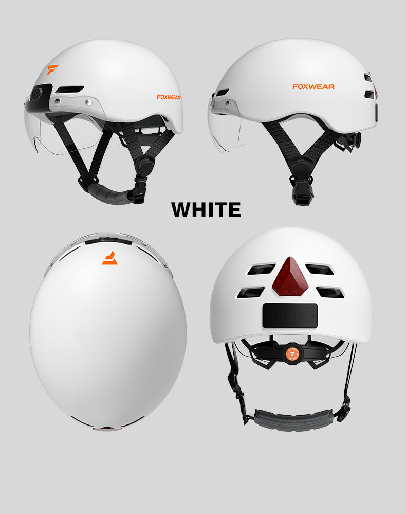 FOXWEAR V8S HD1080P Camera helmet WIFI APP TailLights for cyclists