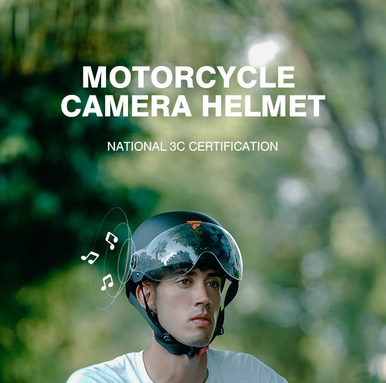 Foxwear M6 720P HD 3C Electric Vehicle Camera Helmet  WIFI APP Night Lights