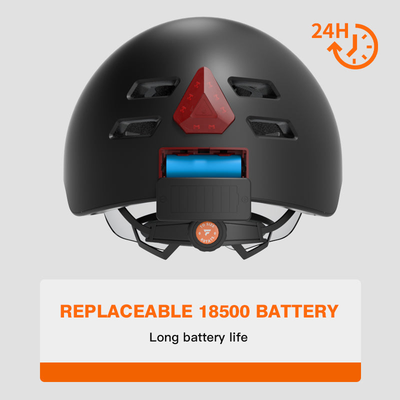 Foxwear V6S HD1080P Camera Helmet WIFI APP Taillights for cyclists