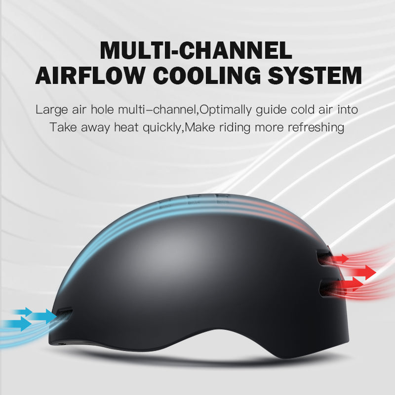 Foxwear V6 HD recording helmet night lights for commuting, skateboard and riding