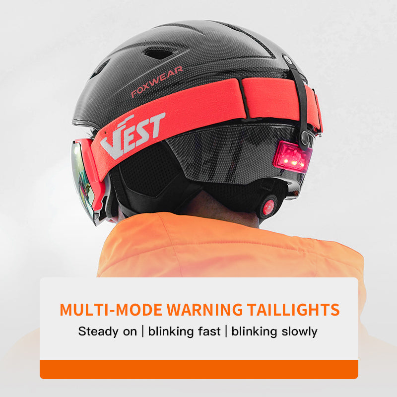 FOXWEAR X1 Ski Camera Helmet with 4K anti-shaking HD video recording WIFI App